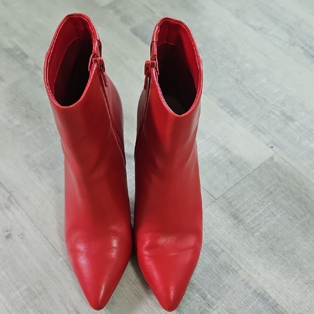 Genuine Leather Red Booties - Picture 10 of 10
